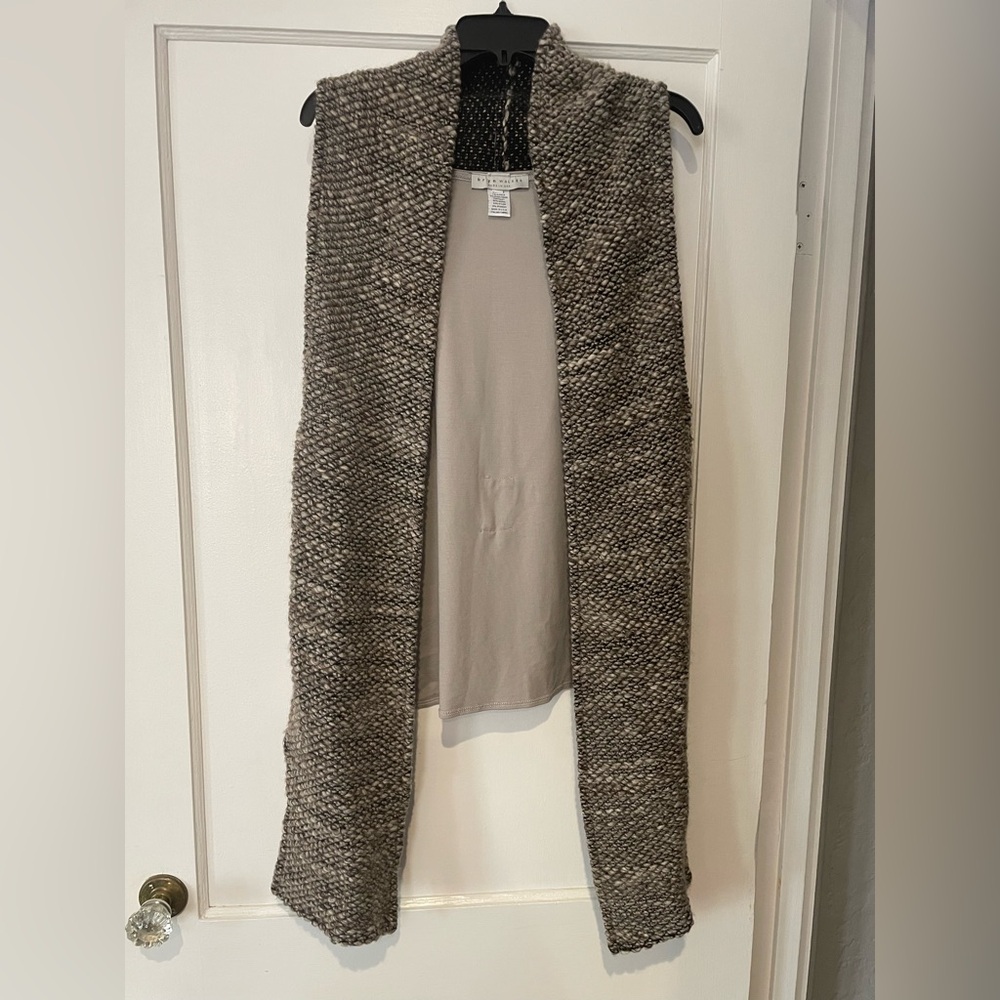 Bryn Walker Mixed Media Cardigan with Belt
